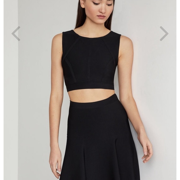 A line black miniskirt - Picture 2 of 5